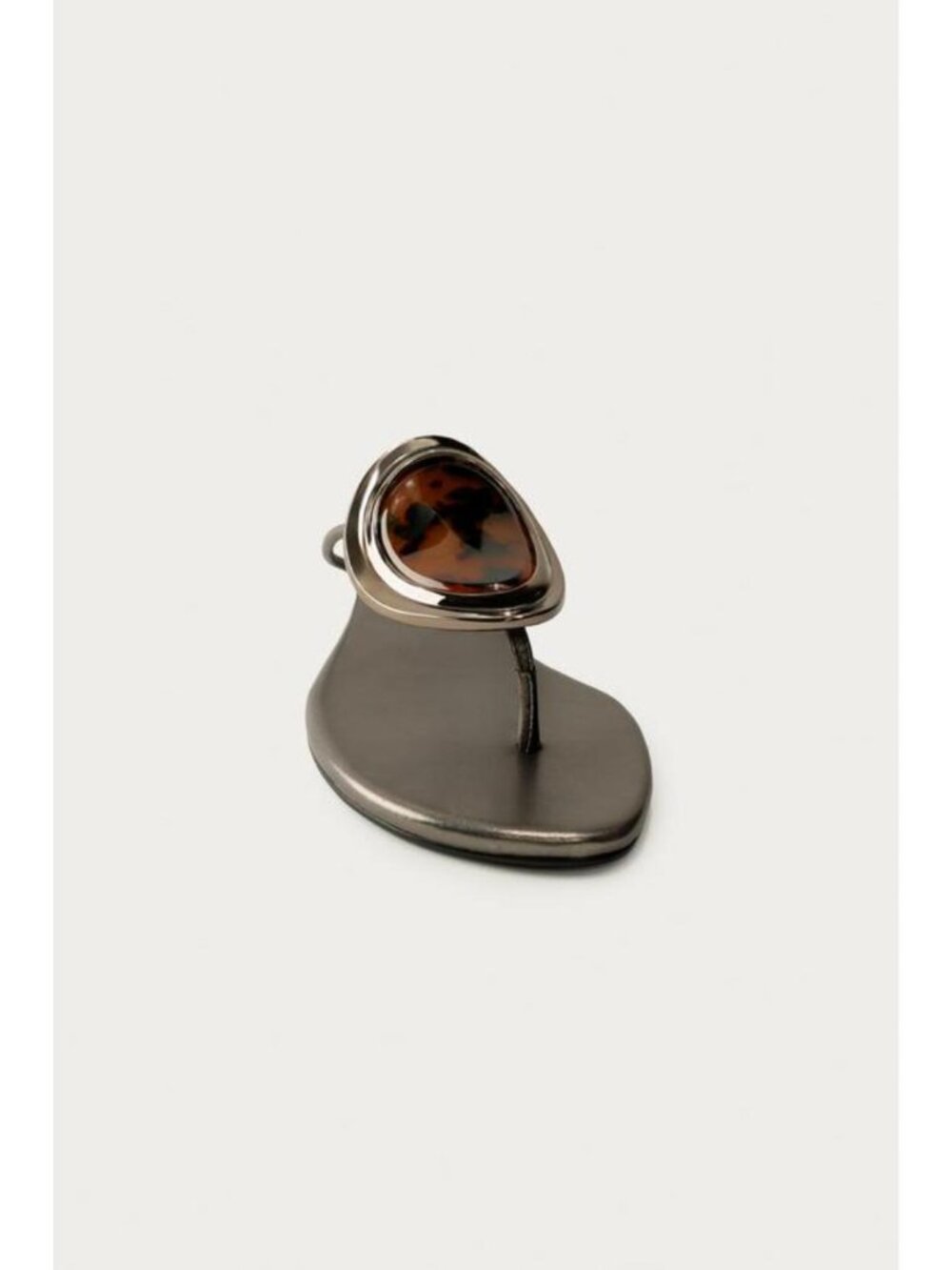 ZARA MARISA BERENSON X ZARA FLAT LEATHER SANDALS